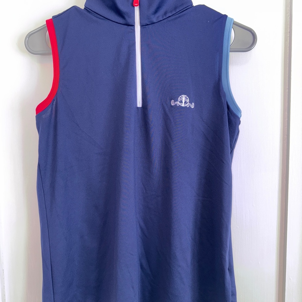 Navy Golf Quarter Zip Top